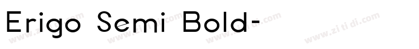 Erigo Semi Bold字体转换